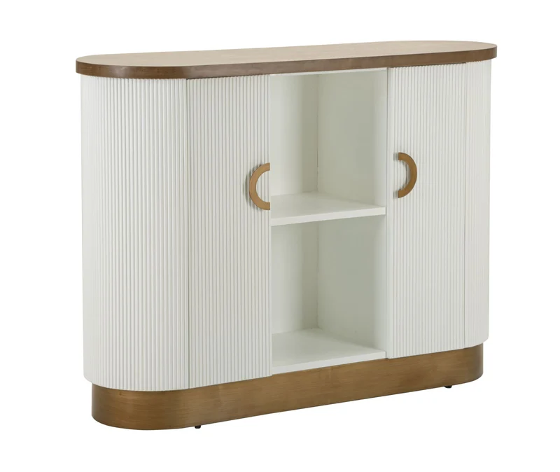 Mobile Tolosa 121x41x90 cm in MDF e Frassino e Ferro