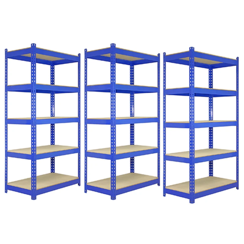 Scaffale da Garage ad Incastro Q-Rax - Blu - 120cm x 50cm - 3 Pezzi con Martello