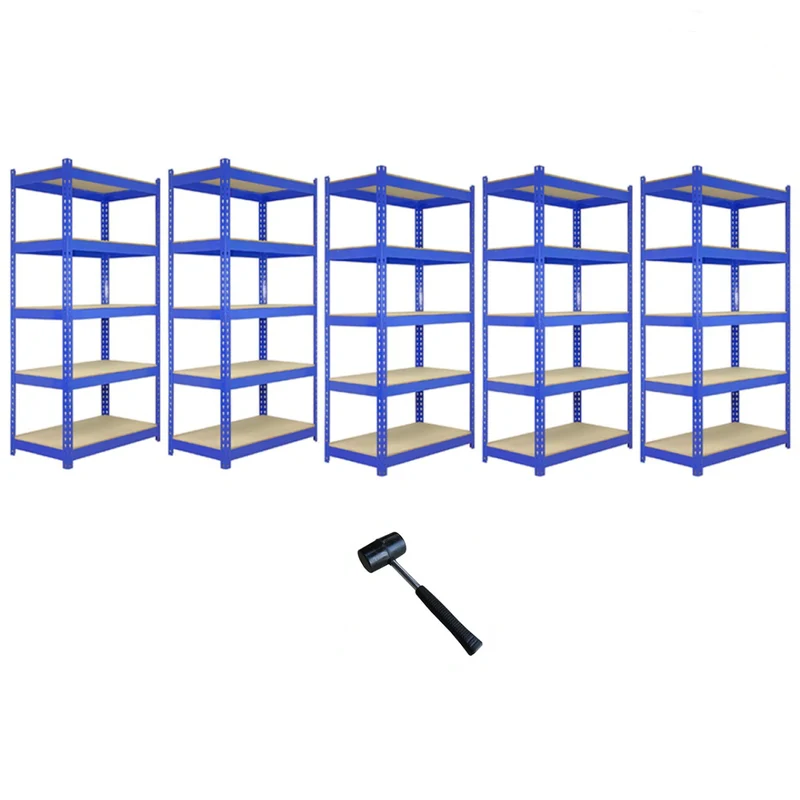 Scaffale da Garage ad Incastro Q-Rax - Blu - 90cm x 50cm - 5 Pezzi can Martello