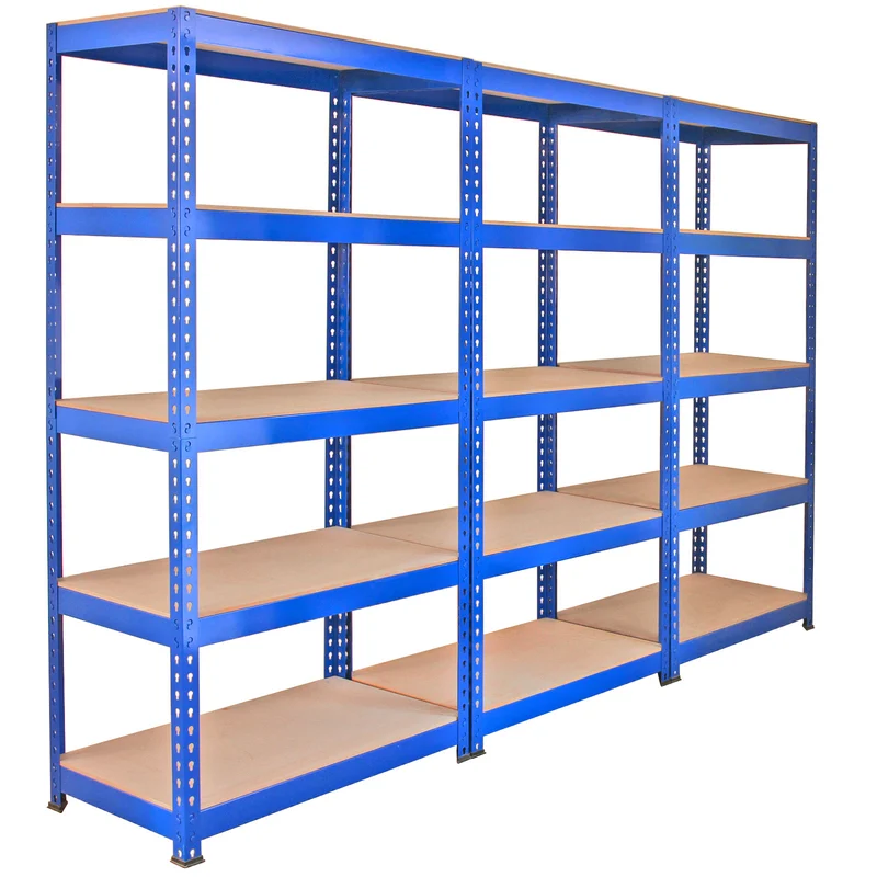 Scaffale da Garage ad Incastro Q-Rax - Blu - 90cm x 50cm - 3 Pezzi