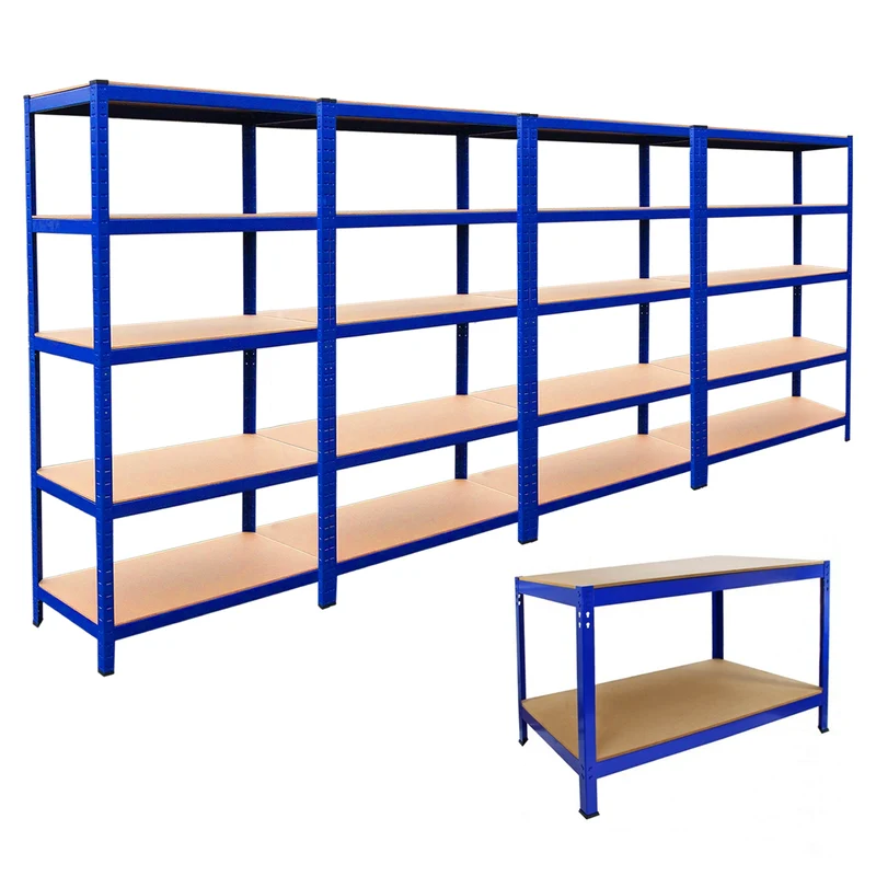 4 Scaffali T-Rax & Banco da Lavoro