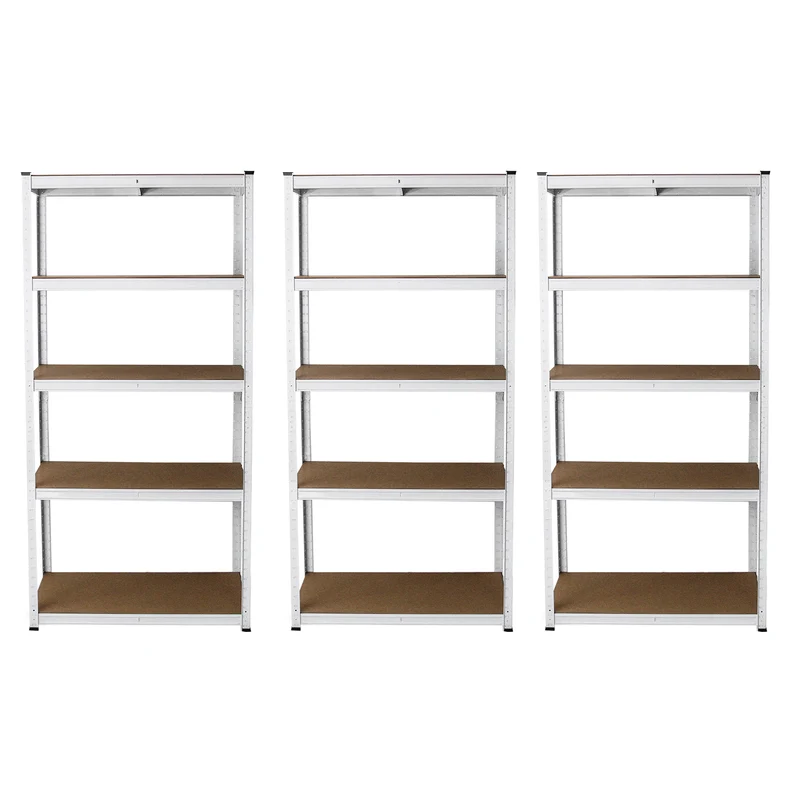 Scaffale da Garage ad Incastro E-Rax - Bianco - 90cm x 40cm - 3 Pezzi