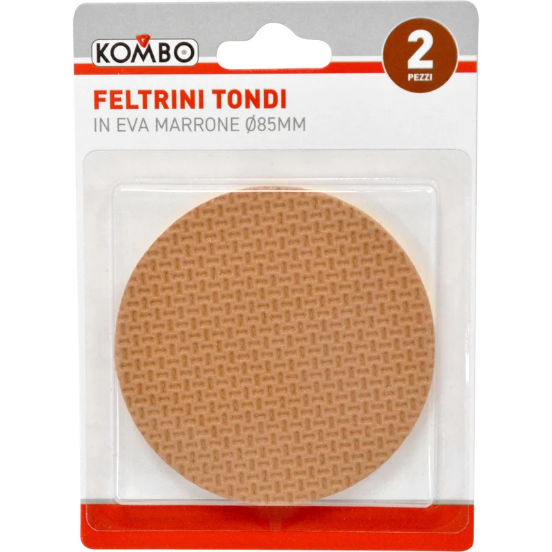 Set feltrini tondi in eva grandi marroni
