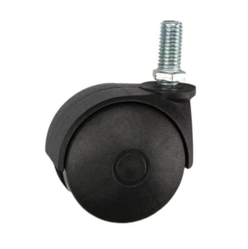 Ruota Piroettante per Mobili in Plastica con Filetto 10mm - Ø60mm
