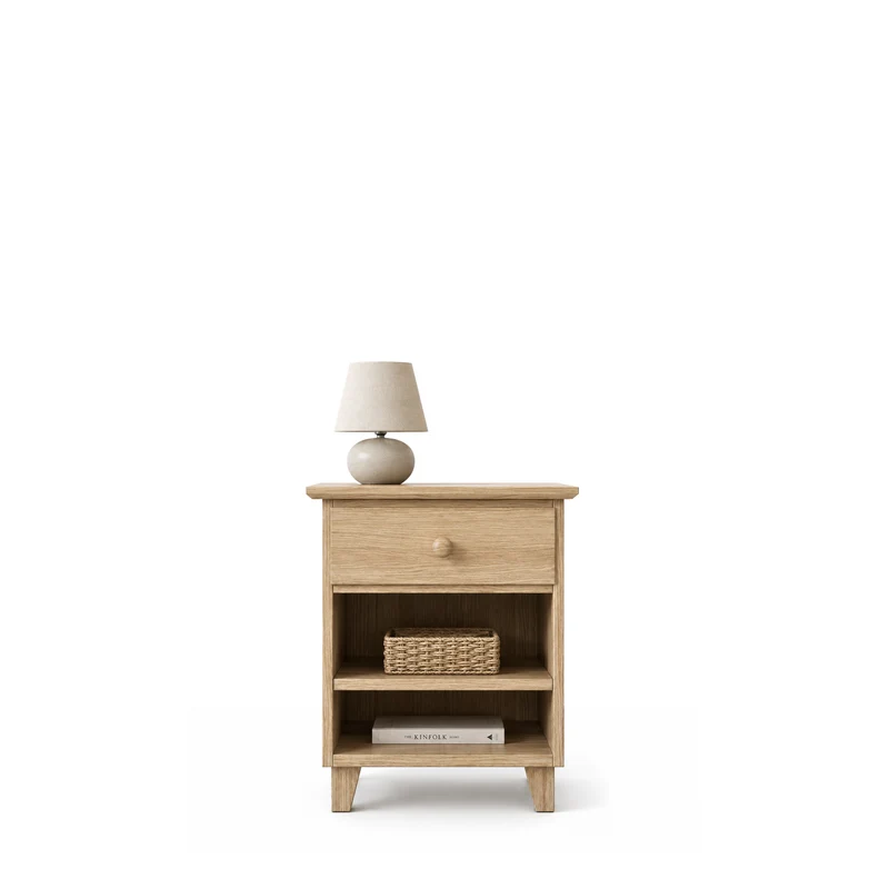 Comodino in rovere 1C N02 Scandi rovere naturale