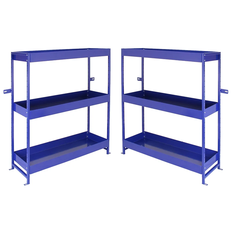 2 Scaffalature Lightning in Acciaio Senza Bulloni Blu