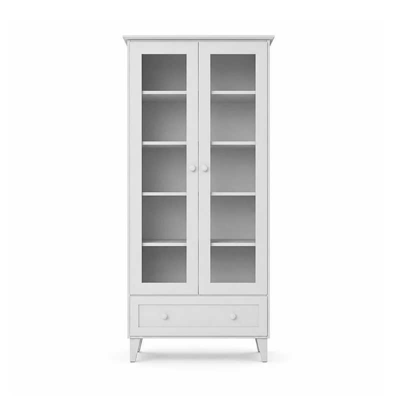 Vetrina in legno 1S 90 Scandi grigio cenere