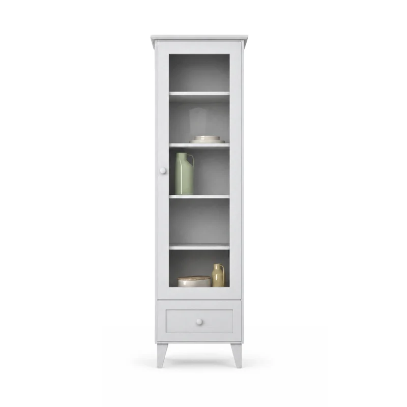 Vetrina in legno 1S 57 Scandi grigio cenere