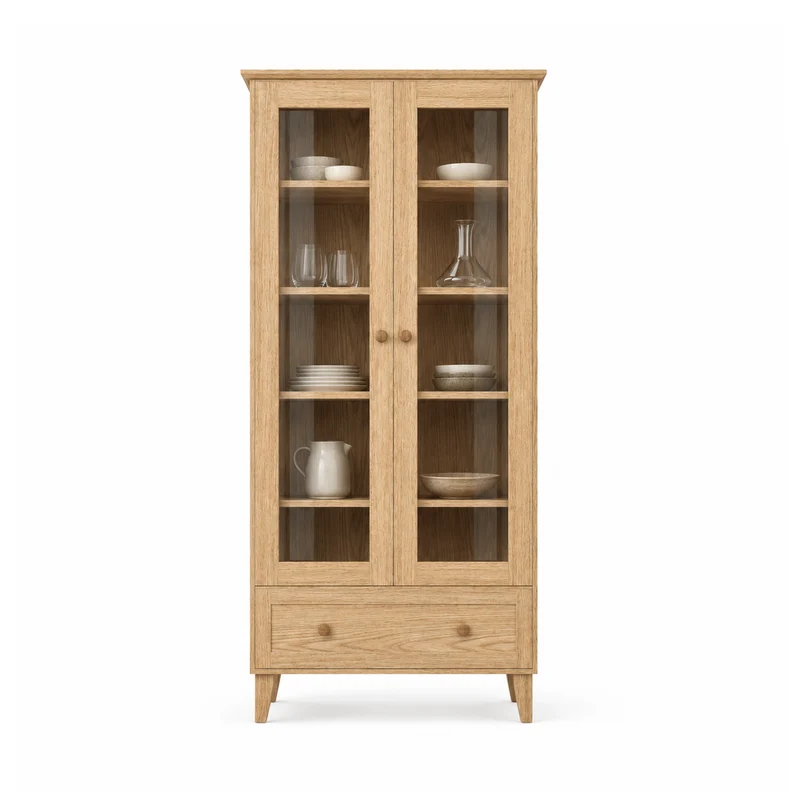 Vetrina in rovere 1C 90 Scandi rovere naturale