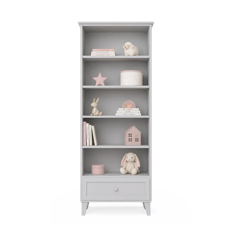 Scaffale in legno 1S 80 Scandi grigio cenere