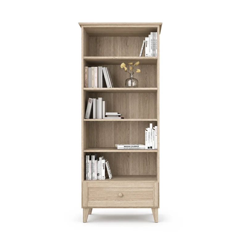 Libreria in rovere 1C 80 Scandi rovere sbiancato