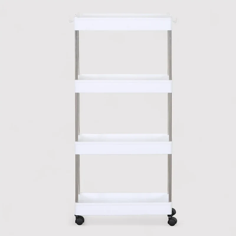 Aglaia - Carrello multiuso per cucina o bagno con 4 ripiani