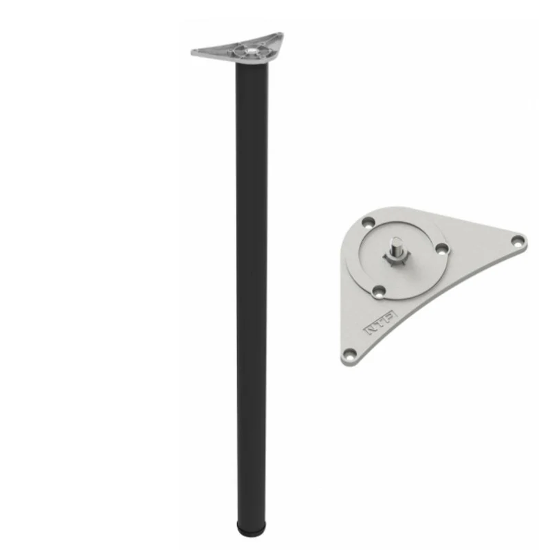 Piedini per Mobili regolabili nero 1100mm - Gamba per tavolo Ø60mm