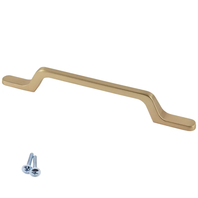 Maniglia per Mobili U098 Oro - 96mm (Lunghezza totale 163mm)