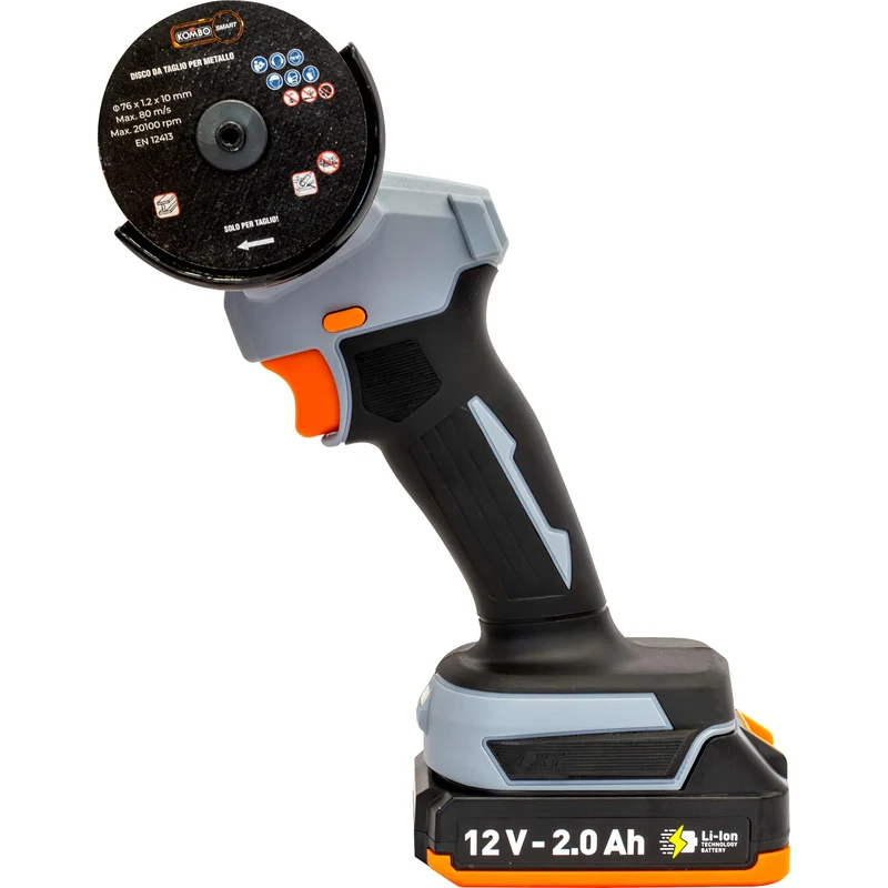 KIT SMERIGLATRICE ANGOLARE KOMBO SMART 12V 2.0AH