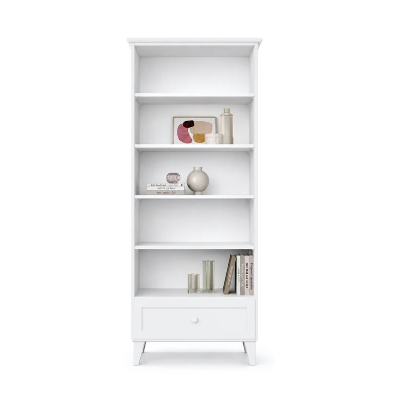 Scaffale in legno 1S 80 Scandi bianco