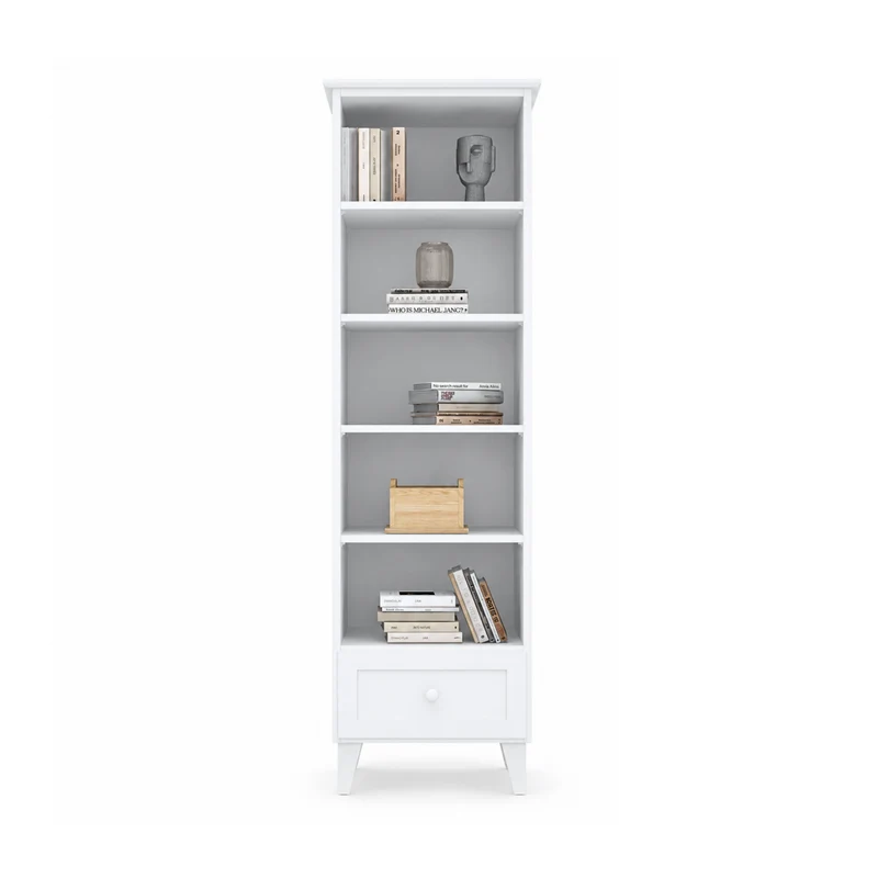 Scaffale in legno 1S 57 Scandi bianco