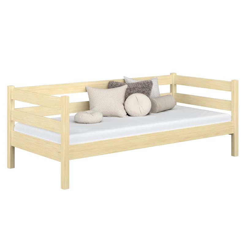 Letto divano in legno N01 pino trasparente