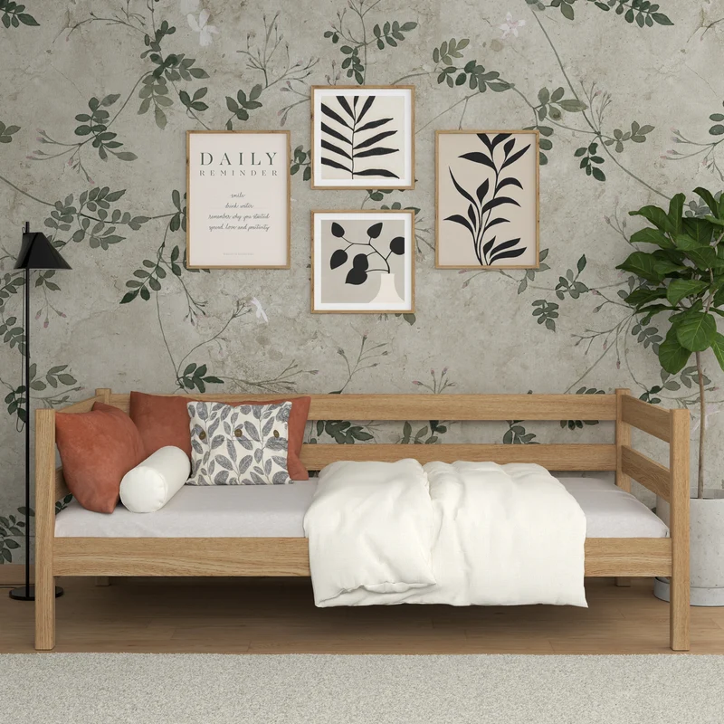 Letto divano in rovere N01 rovere naturale