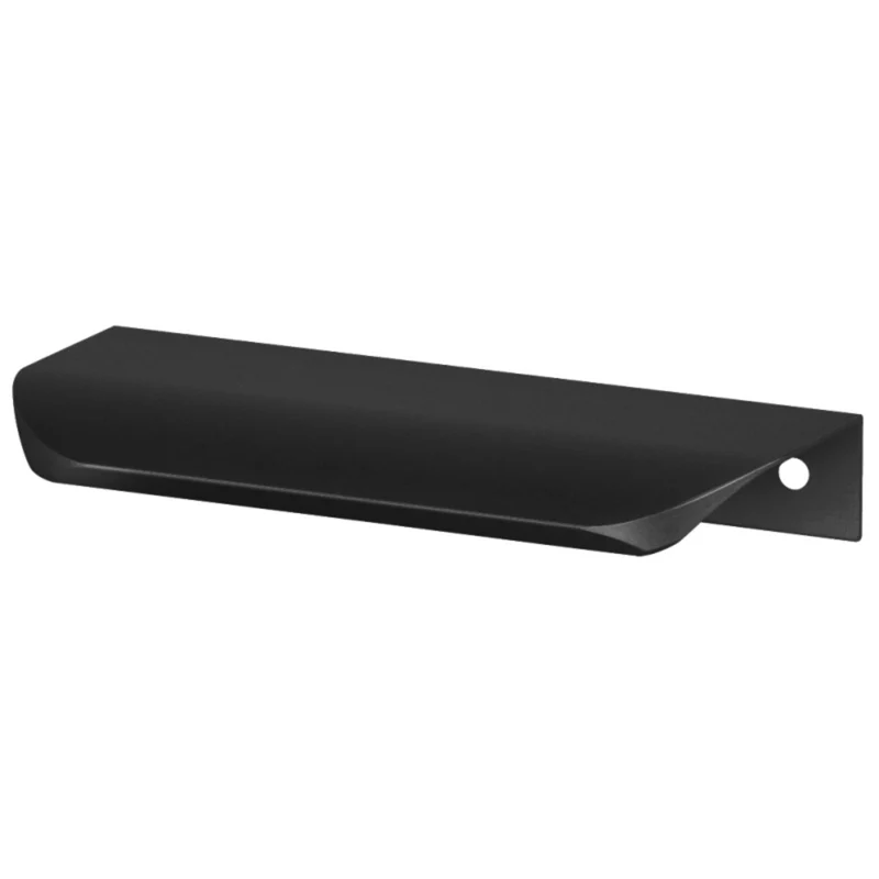 Maniglia per Mobili in Alluminio Nero Opaco - 320mm (Lunghezza totale 340mm)