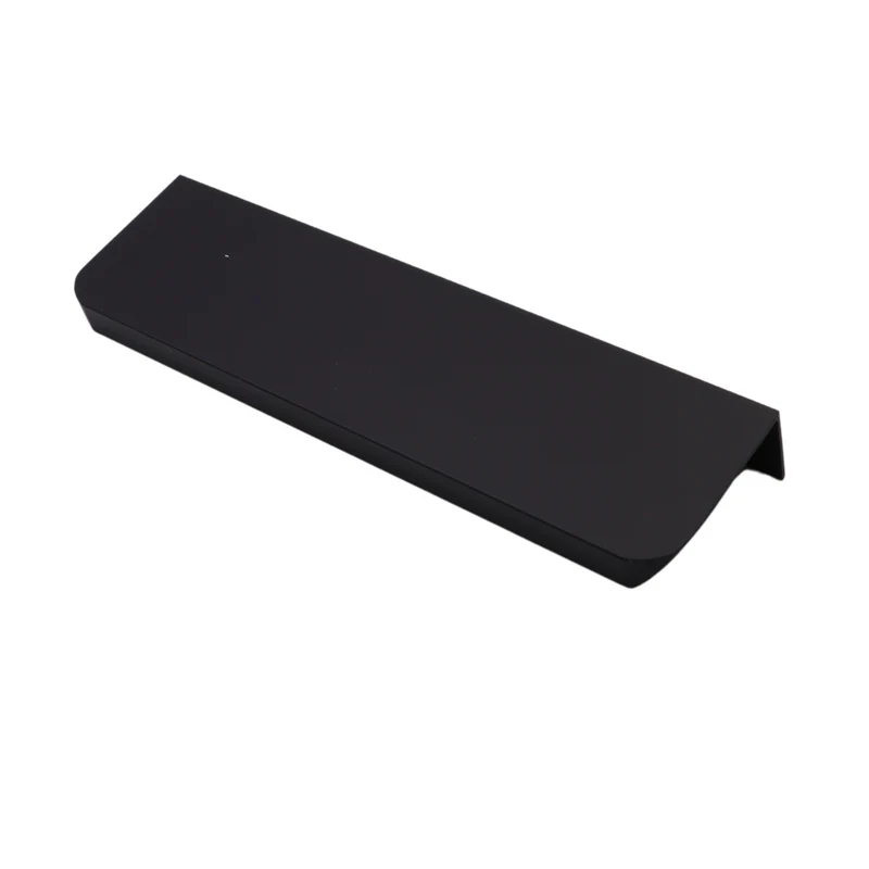 Maniglia per Mobili in Alluminio Nero - 128mm (Lunghezze totali 148mm)