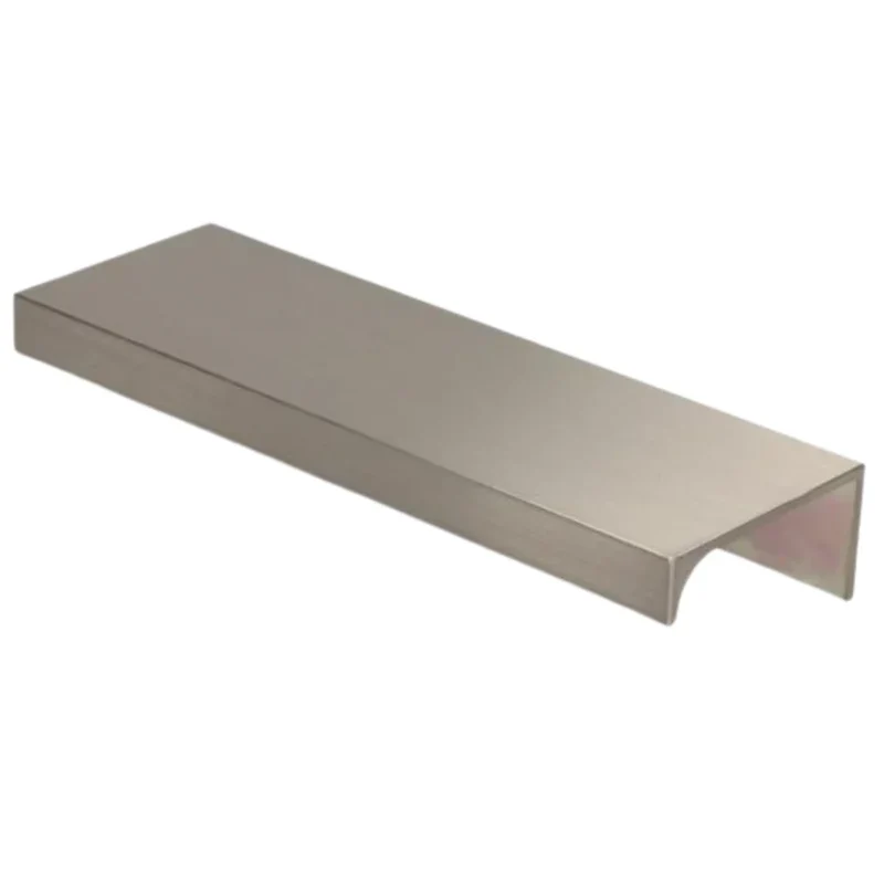 Maniglia per Mobili in Alluminio Acciaio Spazzolato - 192mm (Lunghezza totale 212mm)