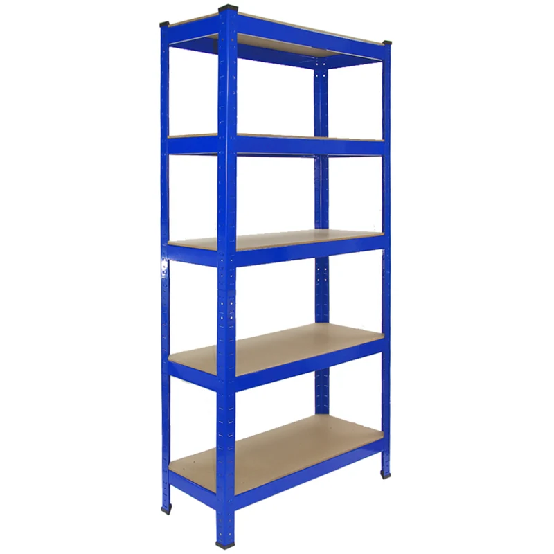 3 Scaffali T-Rax In Acciaio Senza Bulloni Blu 75cm