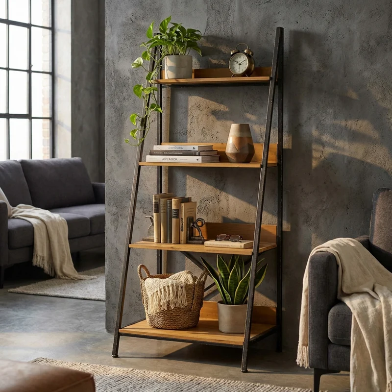 Libreria Basil in Truciolare Bilaminato Premium