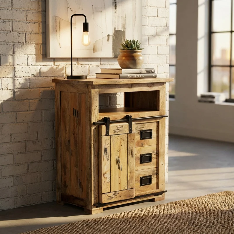Credenza Zacharias in Legno Massello