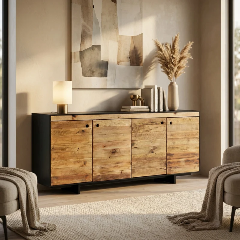 Credenza ELDRED in Pino Riciclato
