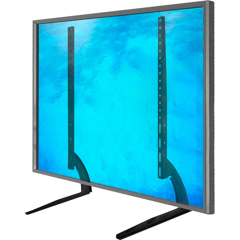 Piedistallo Doppio Universale per TV e Monitor da 23” a 75” – Base da Tavolo Regolabile