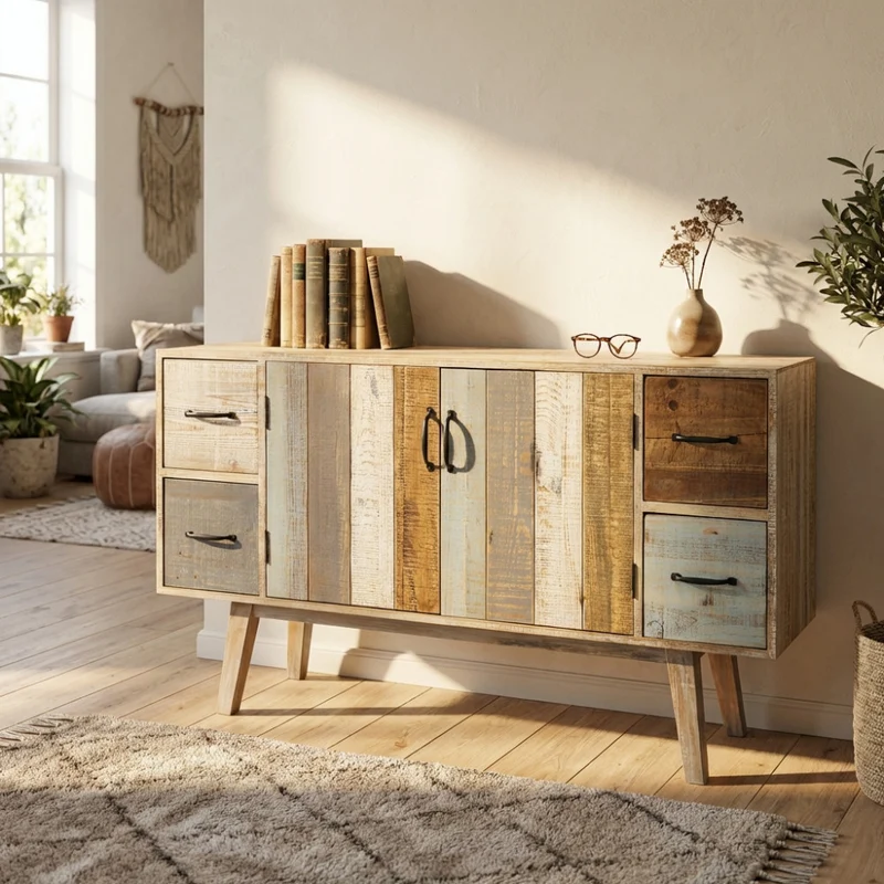 Credenza Fred in Legno Multicolore