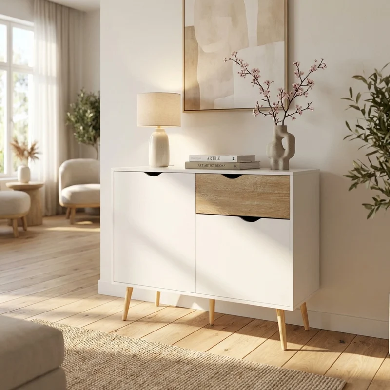 Credenza THEODORE in Legno Bicolore