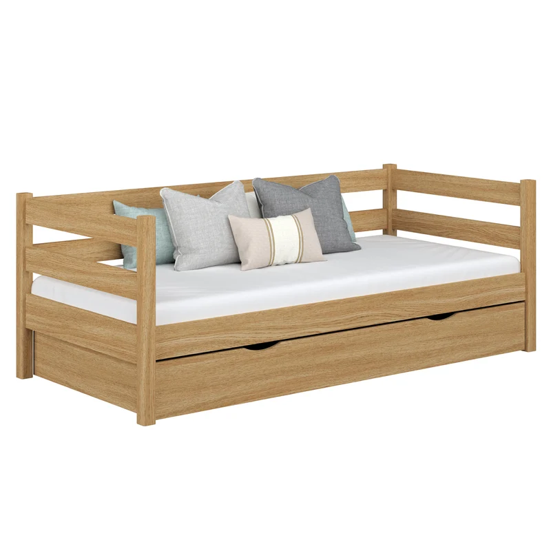Letto divano in rovere con cassetto N01 rovere naturale