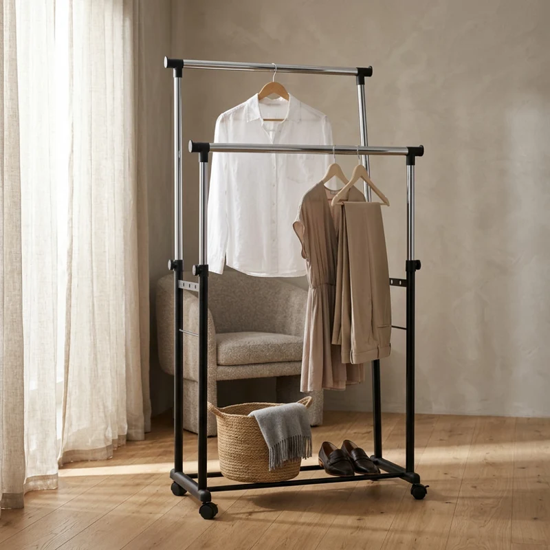 Cosma Stand Appendiabiti Doppio Con Struttura Regolabile