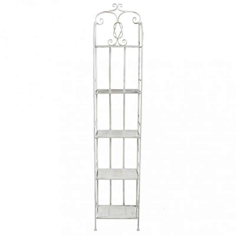 SCAFFALE ENORA 5 PIANI BIANCO ANTICO