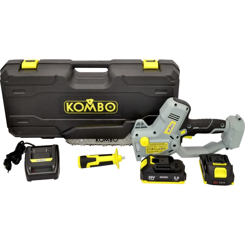 KIT MOTOSEGA BRUSHLESS 20V TAGLIARAMI CON 2 BATTERIE