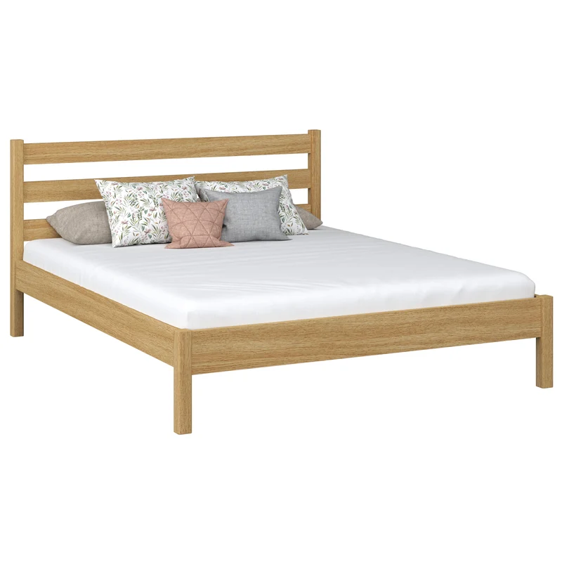 Letto matrimoniale in rovere N01 rovere naturale
