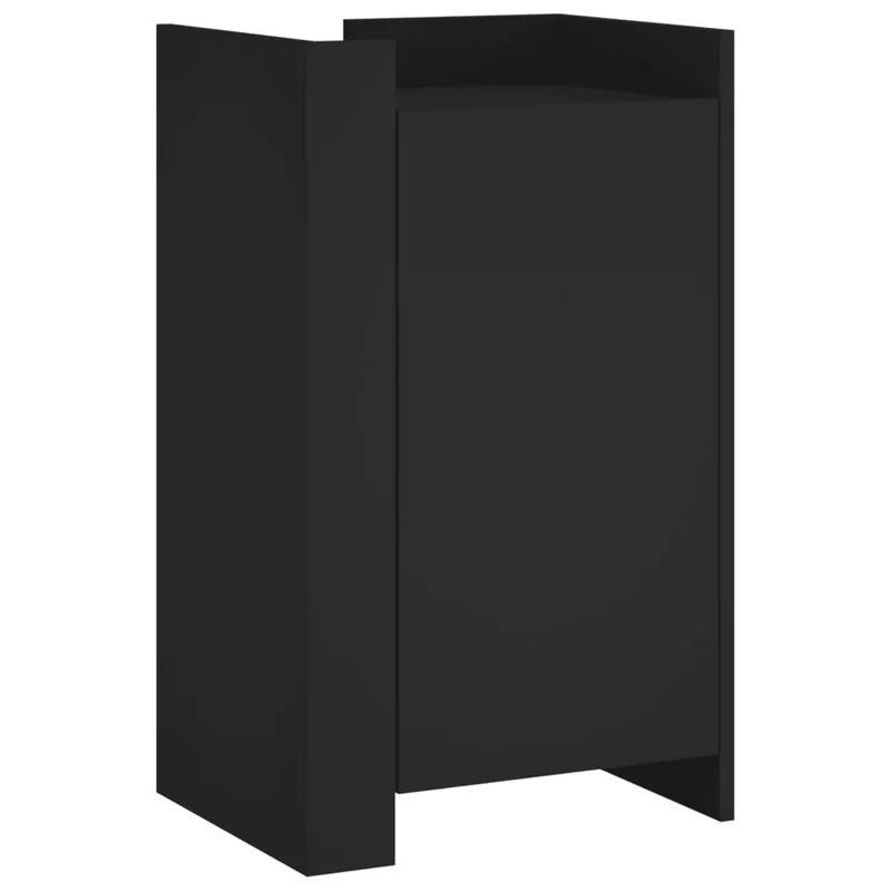 Buffet credenza cassettiera mobiletto mobile contenitore organizer per cucina soggiorno salotto 45 x 35 x 75 cm legno ingegnerizzato nero 02_0035945