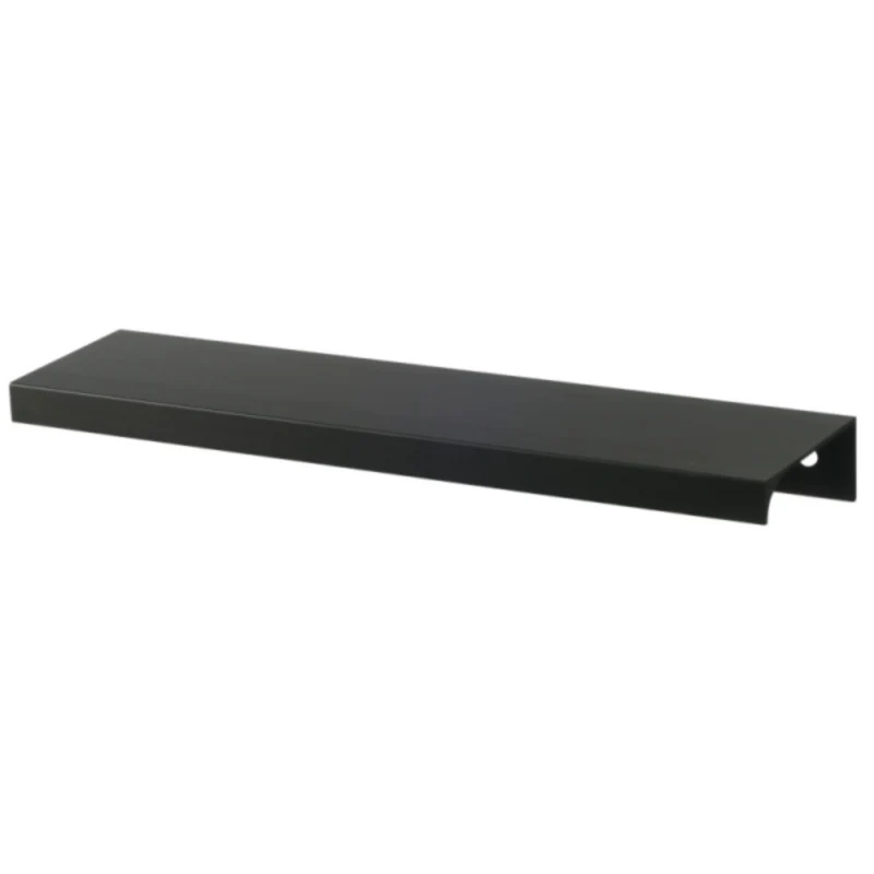 Maniglia per Mobili a Bordo Edge Grip Profilo Tondo 416mm (Lunghezza totale 436mm) - Nero Opaco