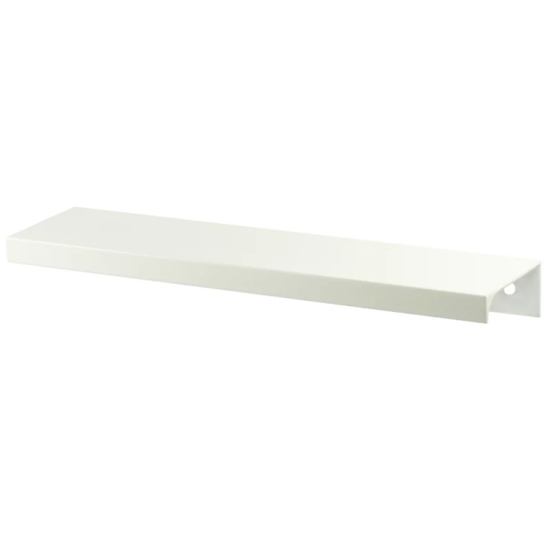 Maniglia per Mobili a Bordo Edge Grip in Alluminio Bianco - 64mm (Lunghezza totale 84mm)