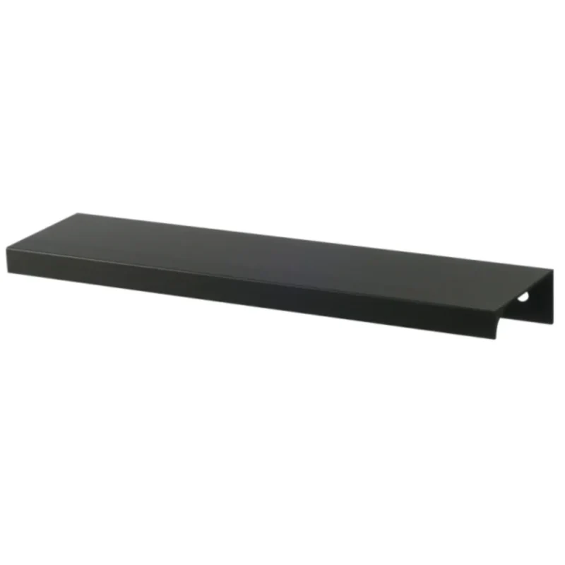 Maniglia per Mobili a Bordo Edge Grip Profilo Tondo 540mm (Lunghezza Totale 560mm) - Nero Opaco