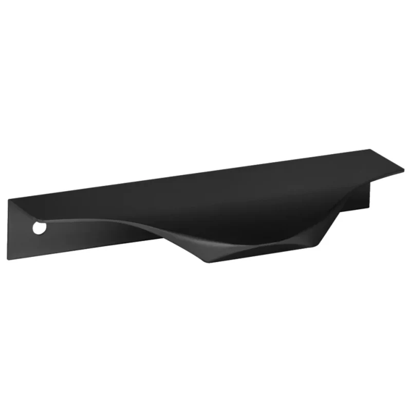 Maniglia a Profilo Edge Grip per Mobili in Alluminio 320mm (Lunghezza Totale 340mm) - Nero Opaco
