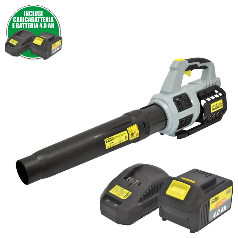 Soffiatore a Batteria Turbo Assiale KOMBO PRO 4.0Ah – Potenza e Libertà Senza Fili