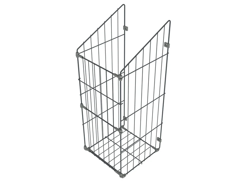 Cesto portabiancheria pieghevole 50cm - Antracite