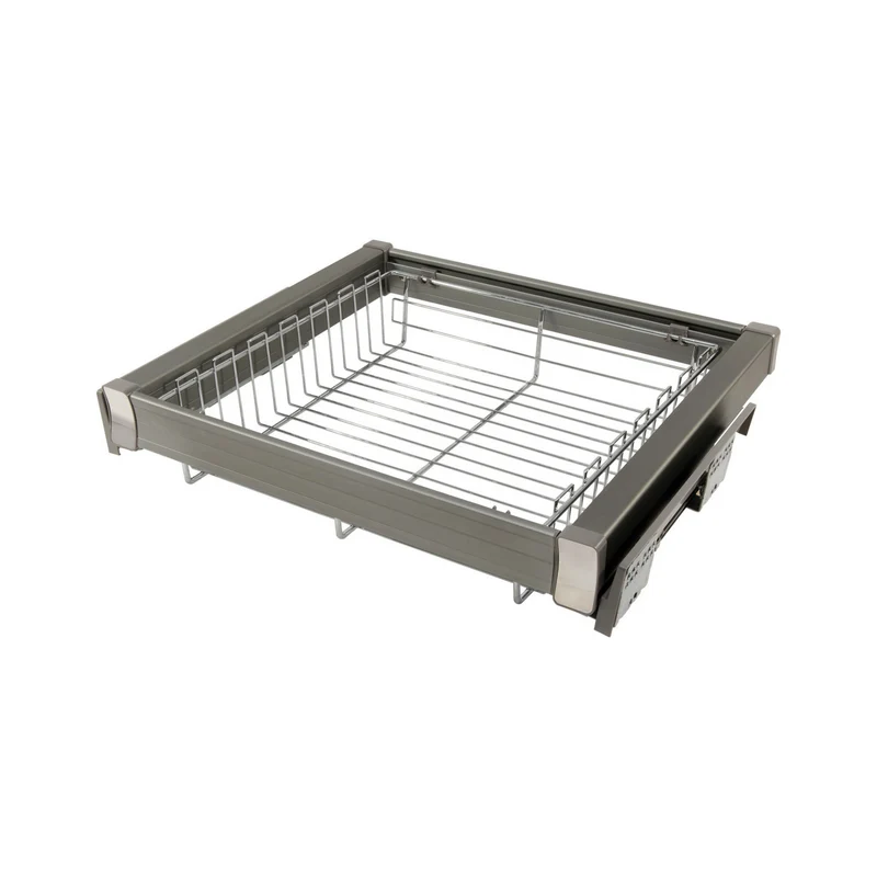 Cestello Estraibile per Armadio da 80cm - Soft Close - Cromo