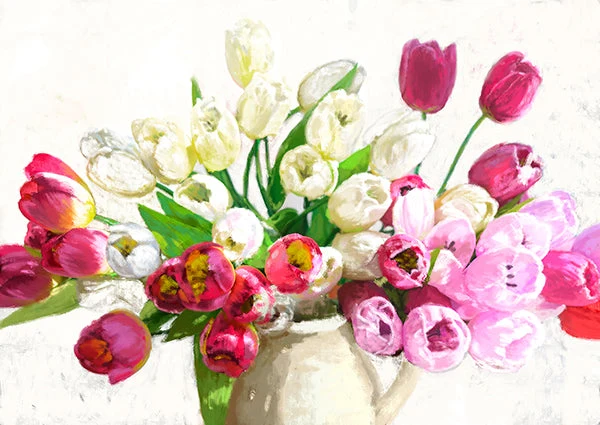Bouquet on white background
