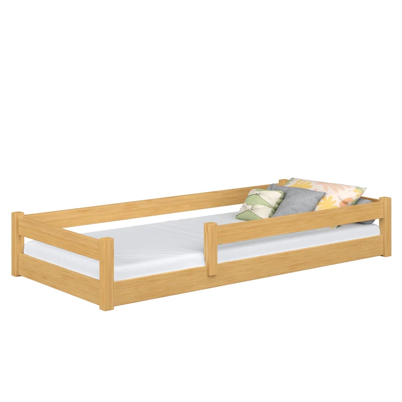 Letto basso in legno N02 pino naturale