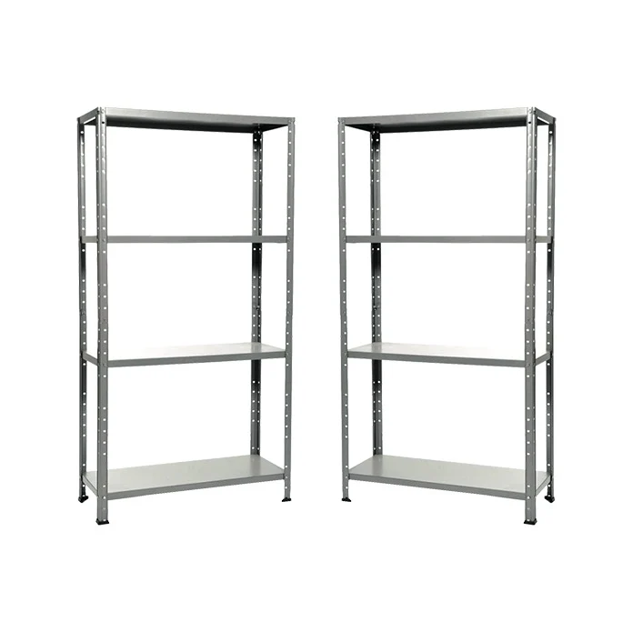 KIT 2 Scaffali 4 ripiani Misure: 75x30x145cm portata 160kg totale 40Kg ripiano