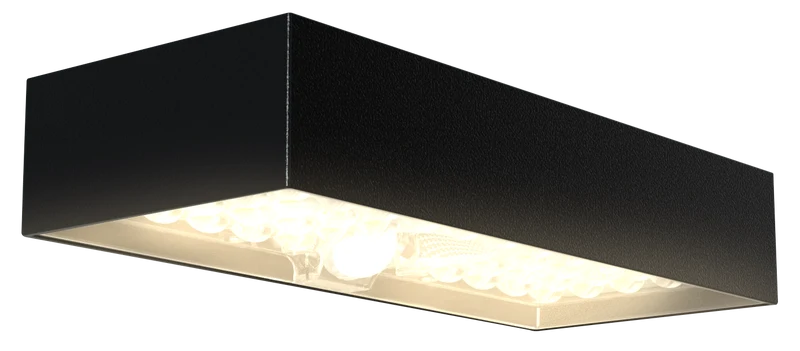 Applique da muro ad energia solare colore nero da 6W smd2835 800lm 4000k ip65